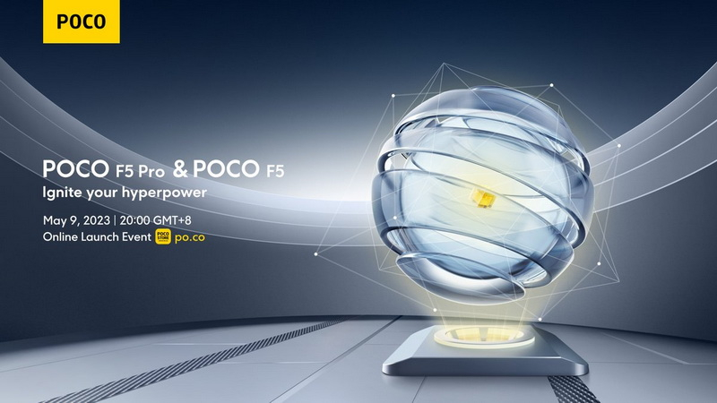 официальна презентация Poco F5 Pro и Poco F5 состоится 9 мая
