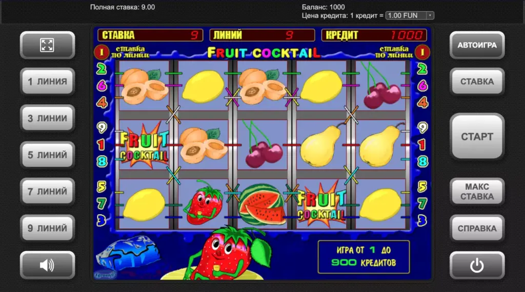 Популярный слот Клубника